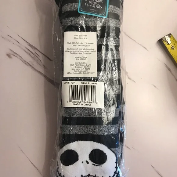 Disney Nightmare Before Christmas Non-Skid Socks - Picture 6 of 6